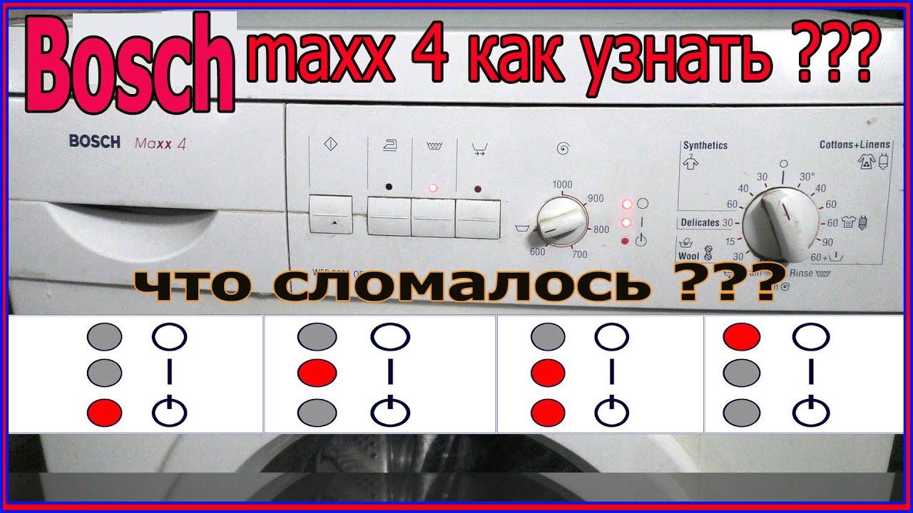 Bosch maxx 4 стиральная машина bosch maxx 4 как узнать почему не работает.