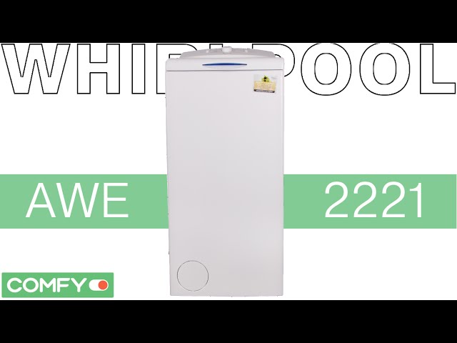 Whirlpool AWE 2221 - узкая стиральная машина с вертикальной загрузкой - Видеодемонстрация от Comfy
