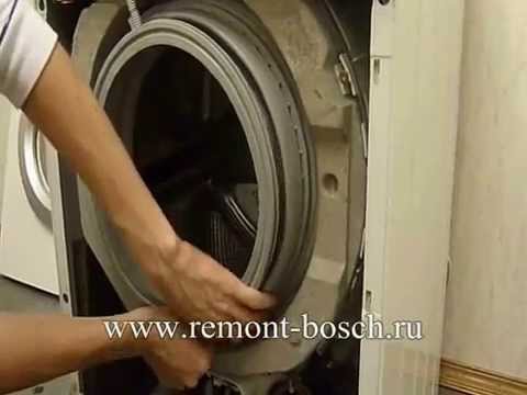 Замена уплотнительной мажеты ремонт стиральной машины Siemens
