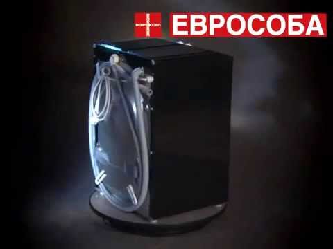 Небольшая стиральная машина Eurosoba 1100 Sprint черно белая