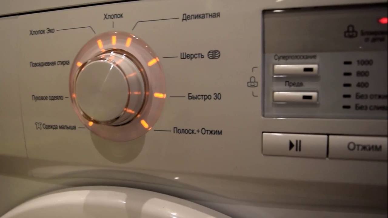 Обзор стиральной машины LG F1039ND3
