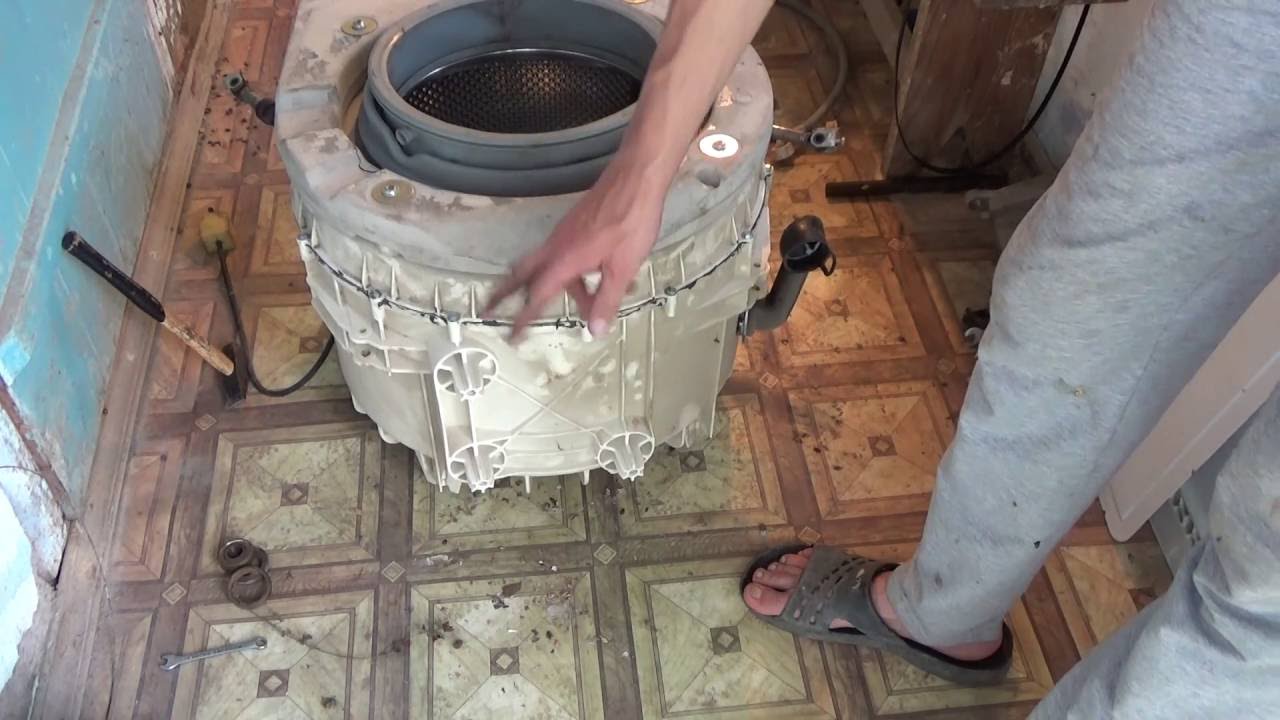 ремонт стиральной машины Атлант замена подшипников часть№2
