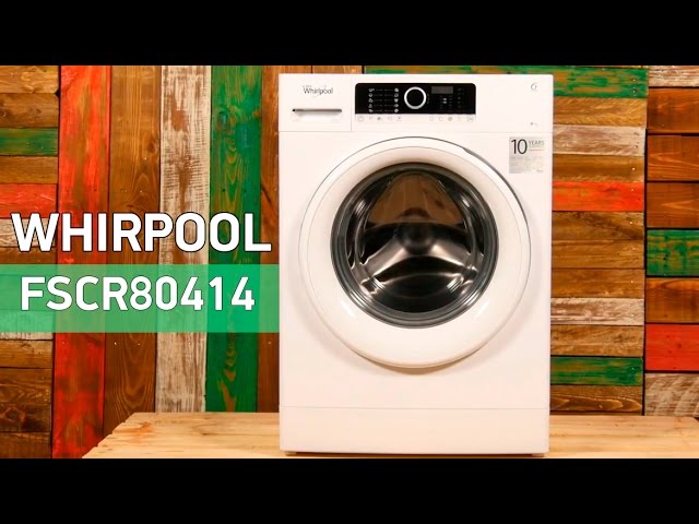Whirlpool FSCR80414 - стиральная машина с загрузкой 8 кг - Видео демонстрация