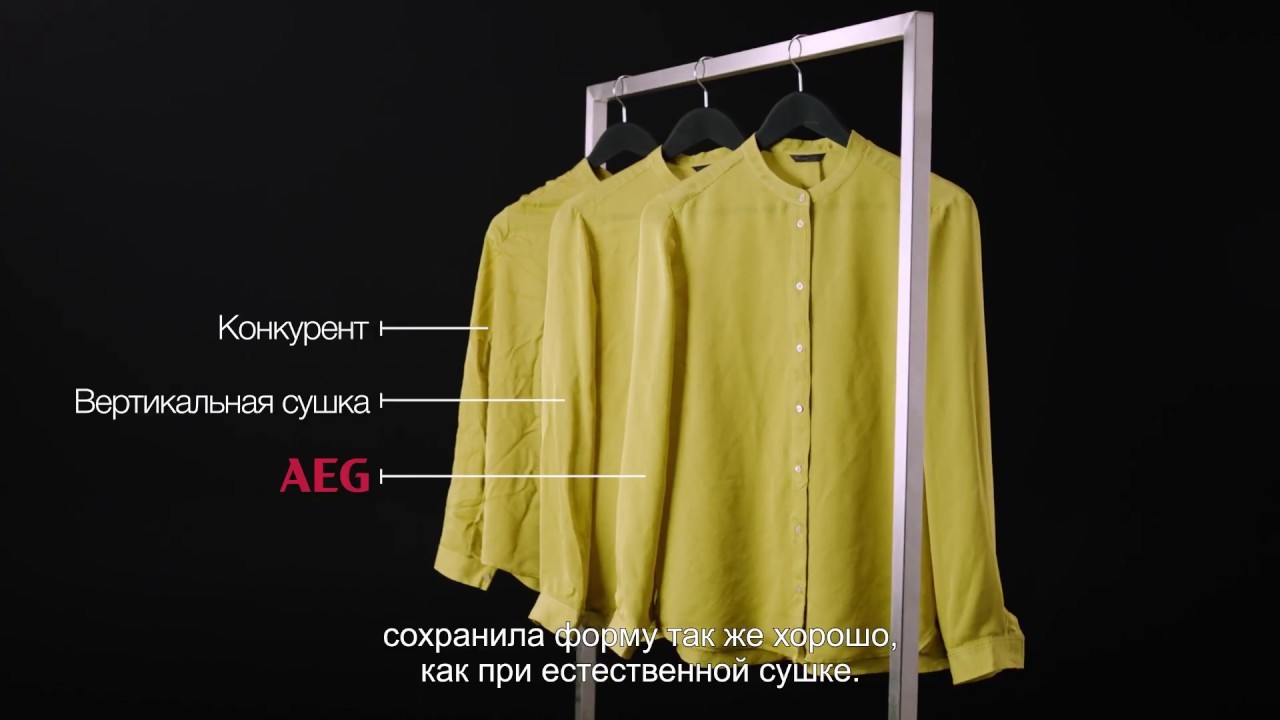 Стиральная машина AEG. Система AbsolutCare - на защите шелковых блузок