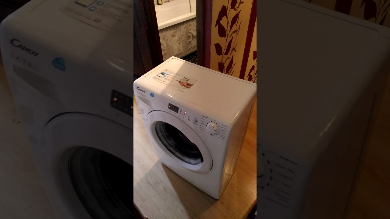 Неправильная установка стиральной машины Candy