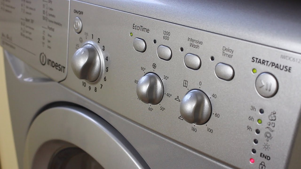 Indesit IWDC6125S Washer Dryer Demonstration