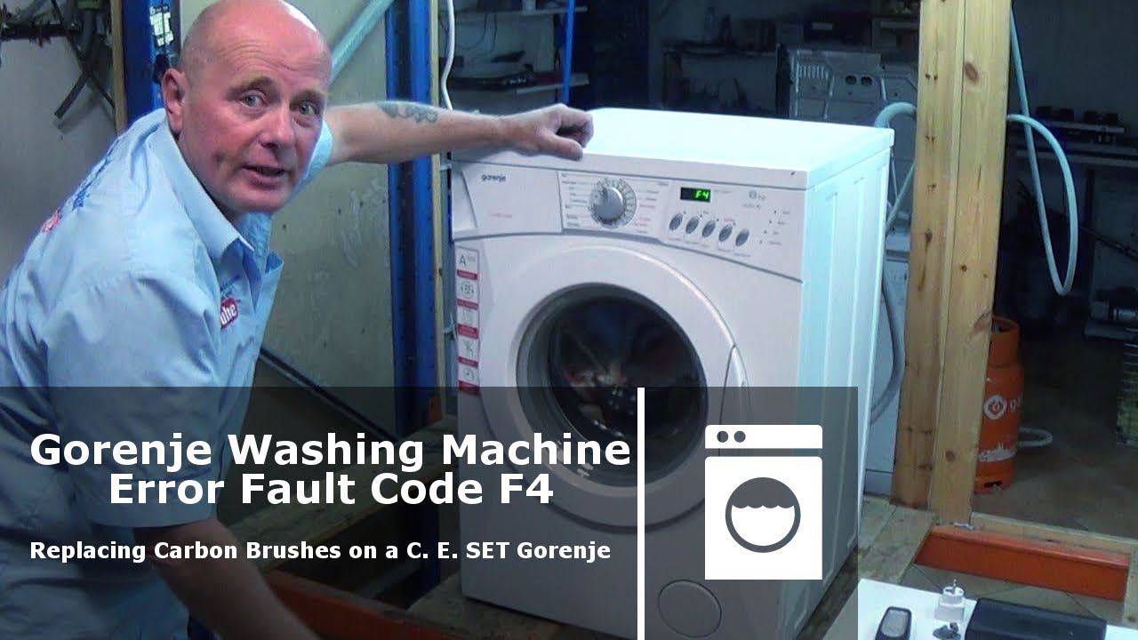 Gorenje Washing Machine not spinning error fault code f4