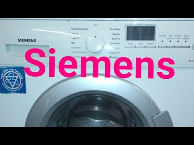 Стиральная машина Siemens. Короткий обзор. Сравнение с Miele.