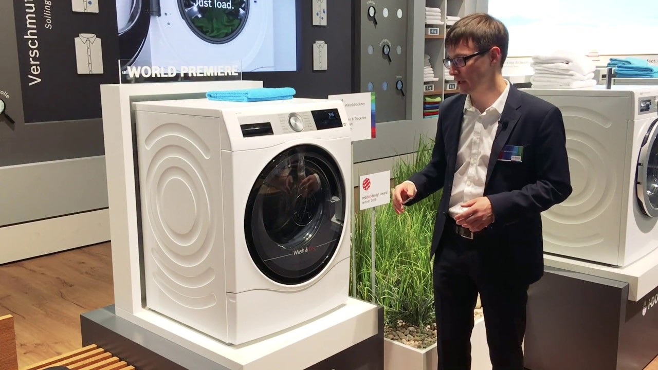 IFA 2018 Bosch | Стирально-сушильный автомат с автодозированием моющего средства | i-DOS