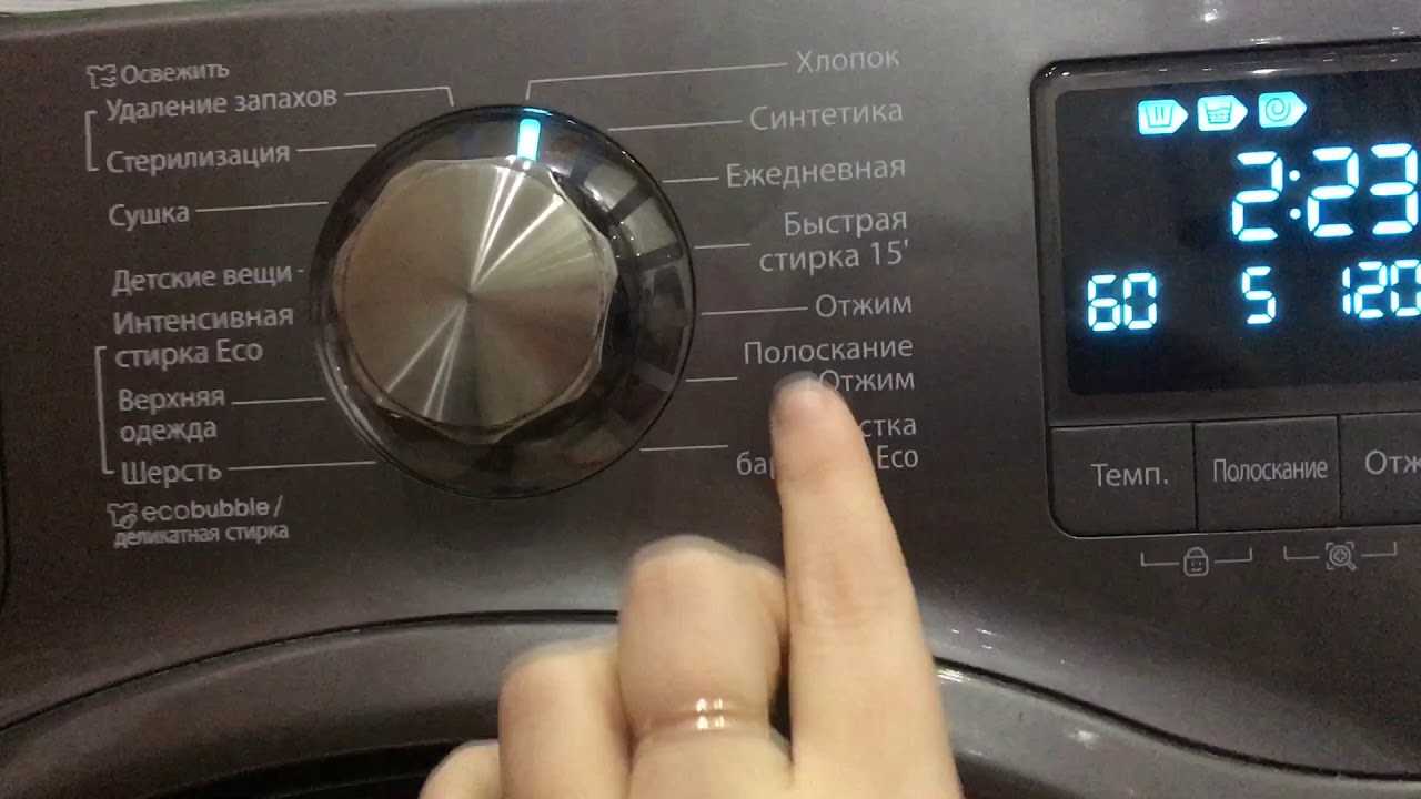 Обзор стиральной машины с функцией сушки Samsung WD806U2GAGD