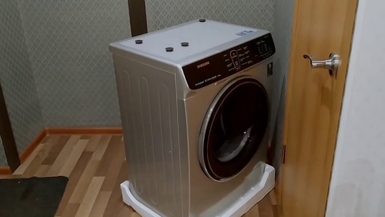 Установка стиральной машины Samsung ww65k5