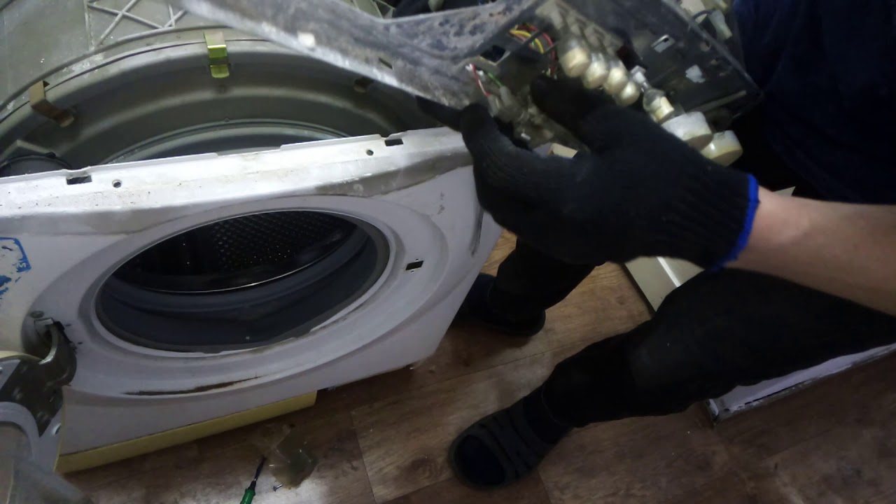 Как разобрать стиральную машину BEKO 5кг, как снять заменить замок люка Веко диагностика тэна веко