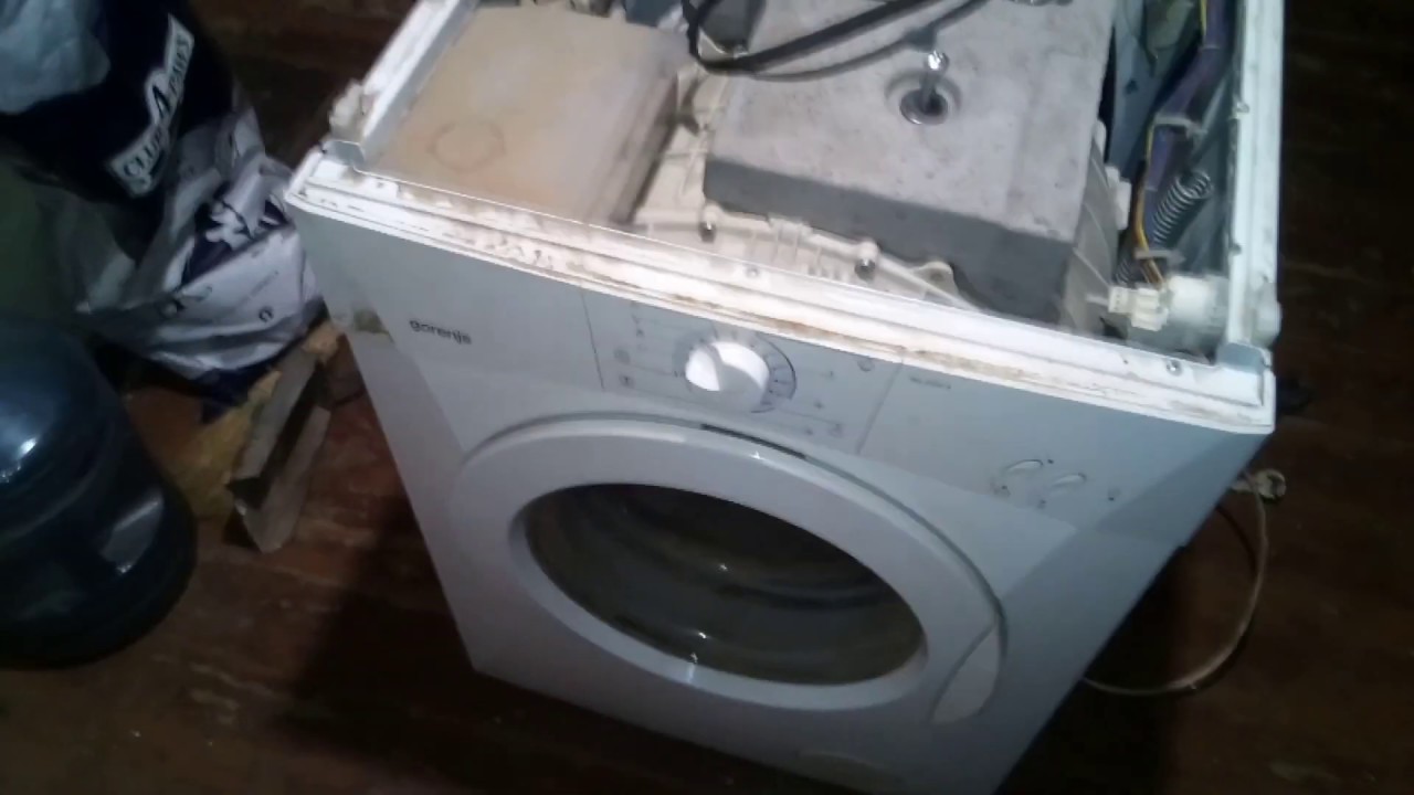 Как разобрать и заменить подшипники на стиральной машинке для села Gorenje WA61061