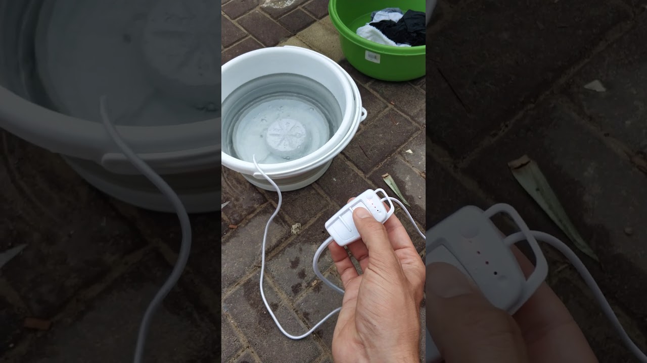 Mini Ultrasonic Washing Machine Portable Turbo Personal Rotating Washer Home Business Travel USB