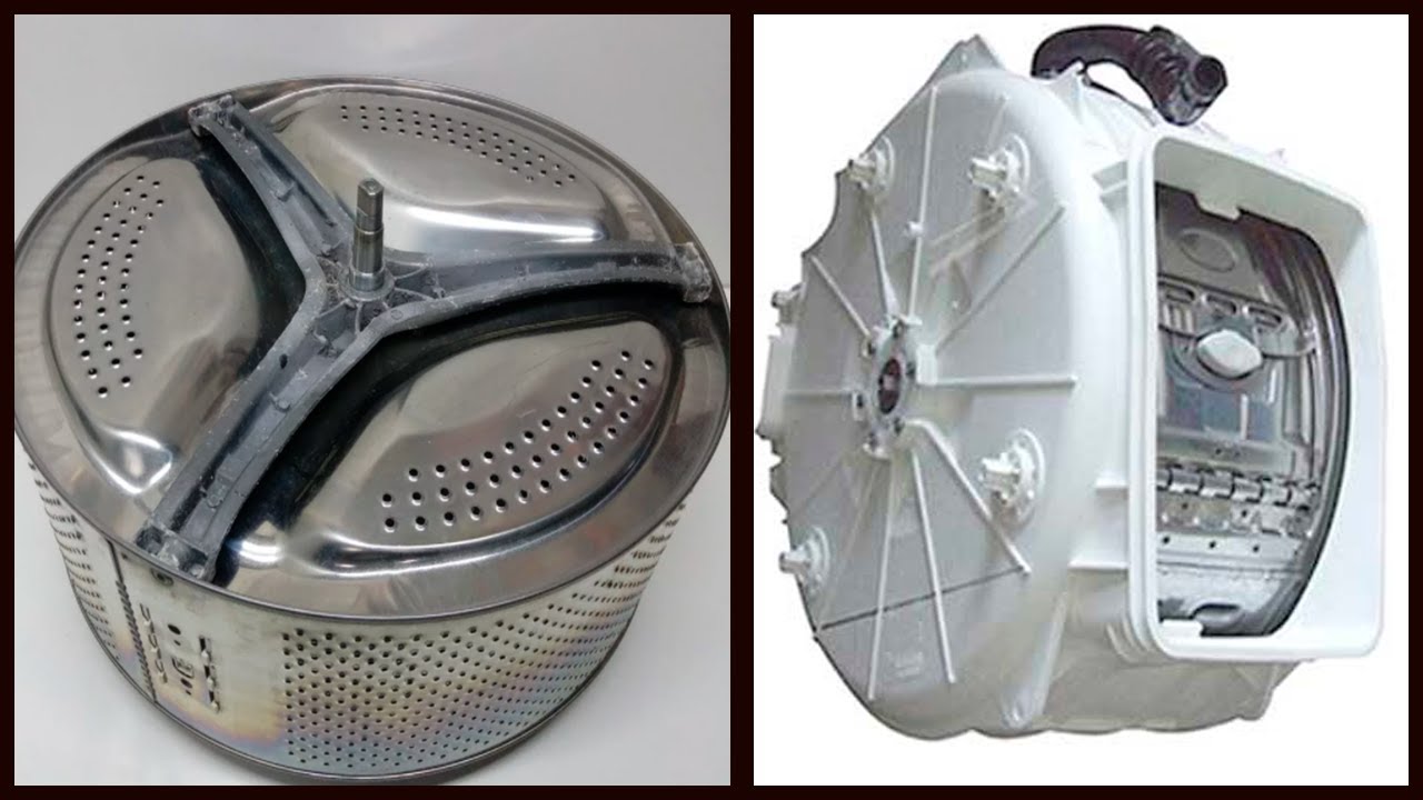 Материал бака стиральной машины пластик, нержавеющая сталь и др