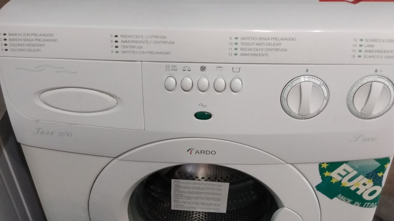 обзор инструкция стиральная машина Ardo s1000x