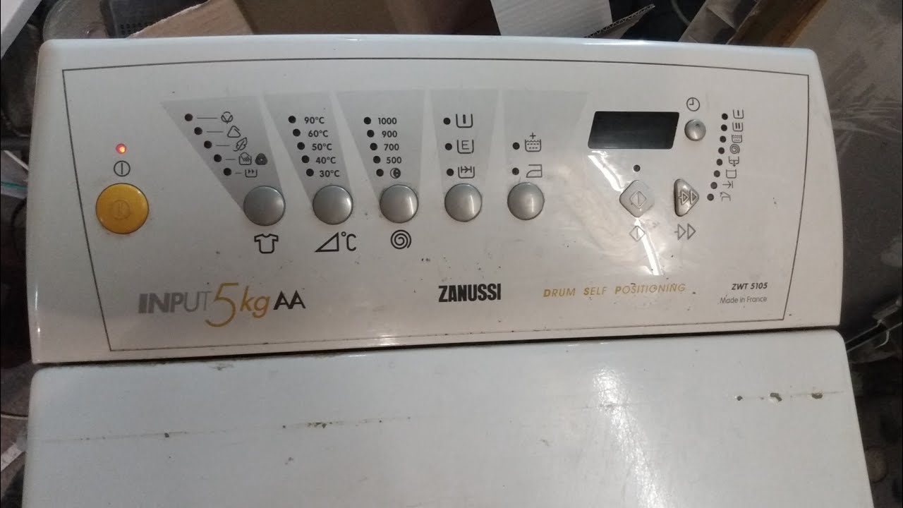 обзор инструкция стиральная машина Zanussi zwt 5105