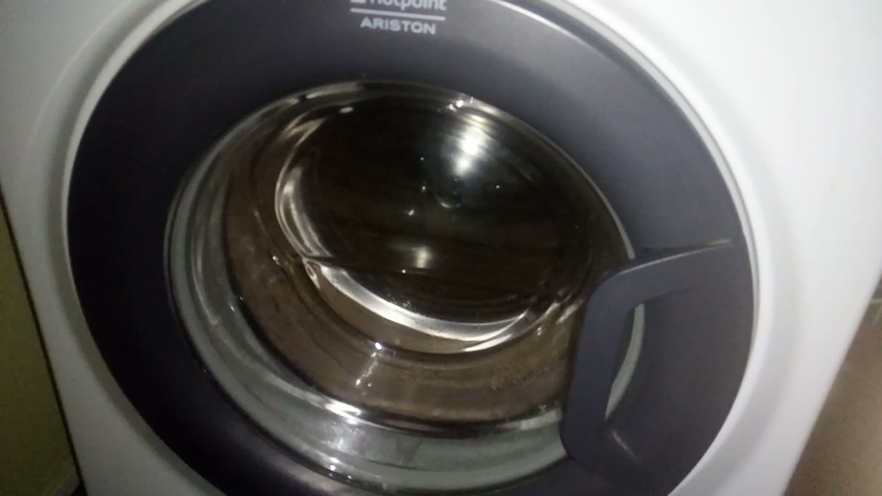 Последний отжим стиральной машины Hotpoint-Ariston WMSG 605B Светлые Ткани 60° 1000 обмин