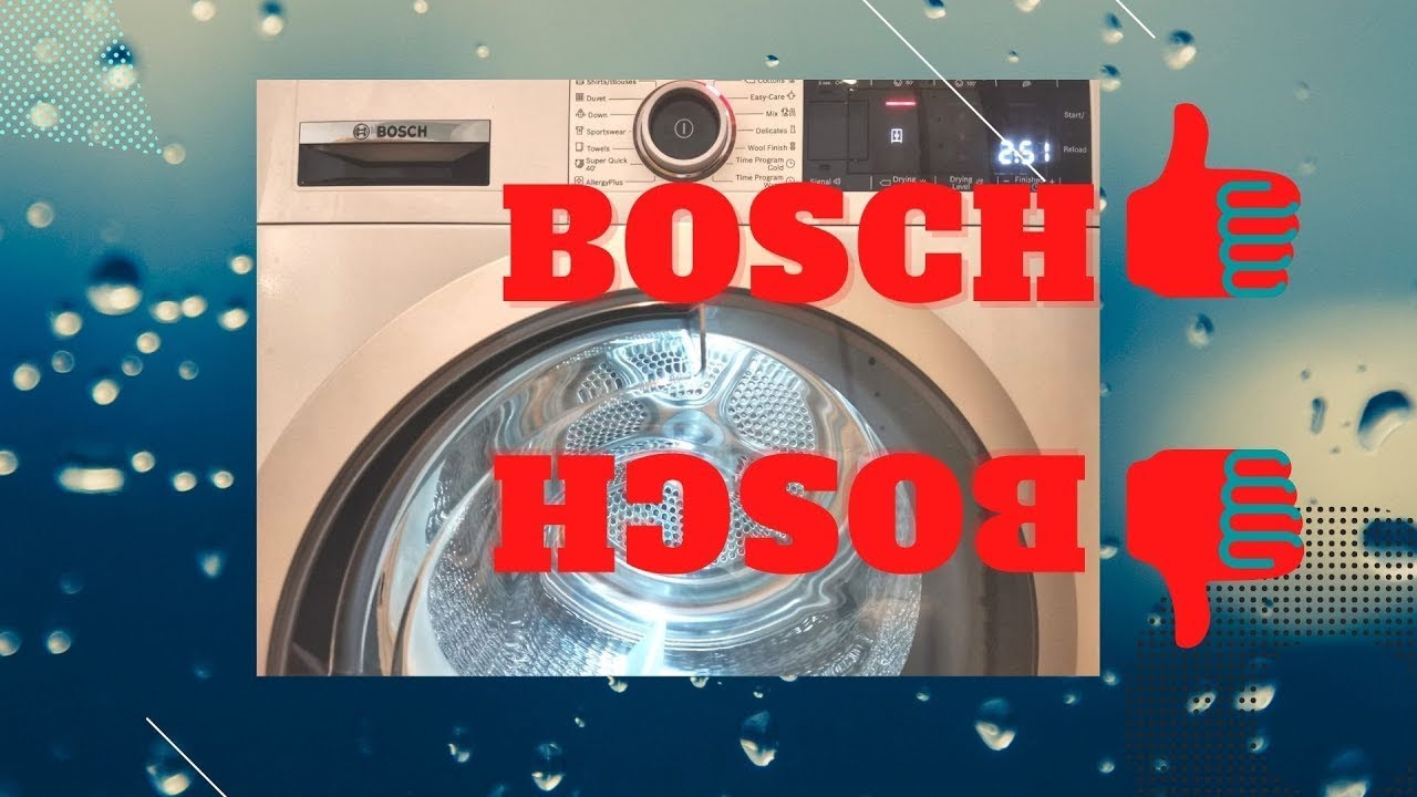 Обзор сушильной машины Bosch serie 8 Auto Clean WTX87M90BY Недостатки
