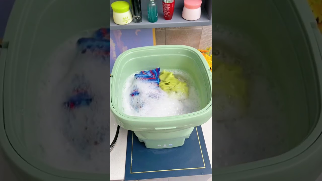 Super Handy Foldable Mini Washing Machine satisfying short .