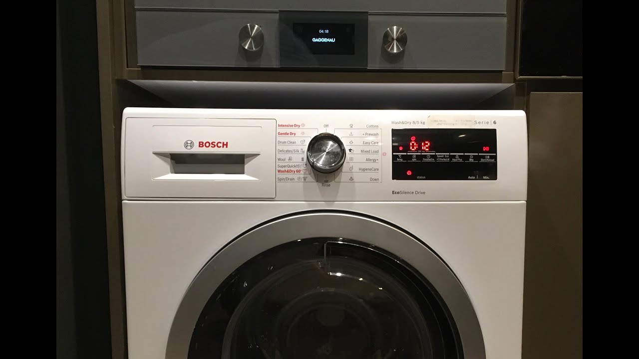 How to use your Bosch combination washer-dryer
