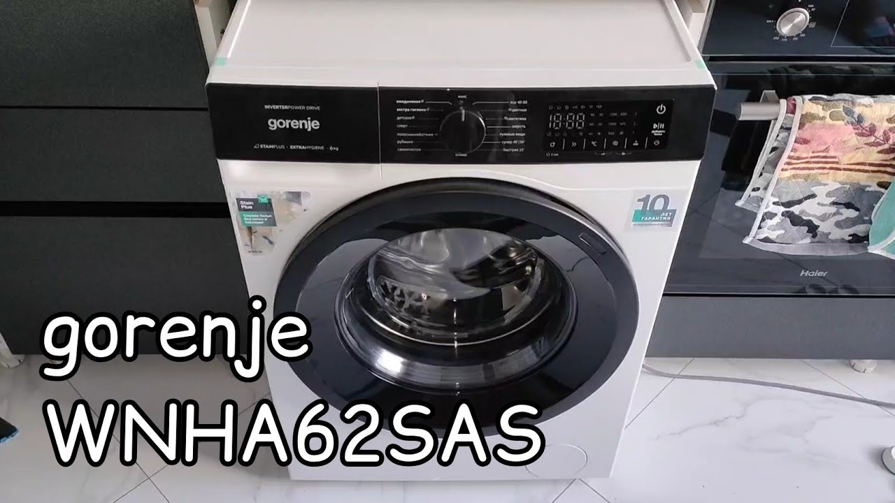 Обзор стиральной машины gorenje WNHA62SAS 6kg